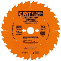 CMT Industrial Rip Saw Blade 250mm dia x 2.8 kerf x 30 bore Z24 10�ATB